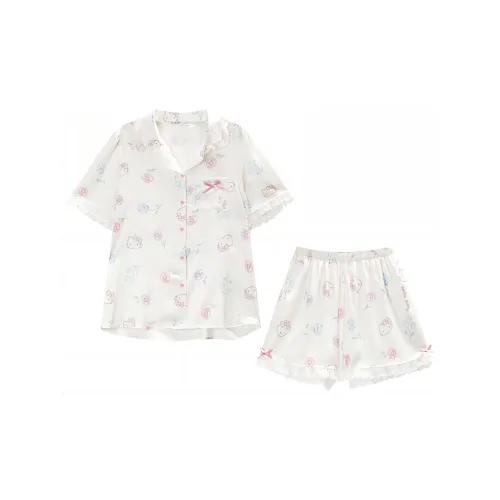 GUKOO Sanrio Series Fish Belly Белый Женские Пижамные Комплекты