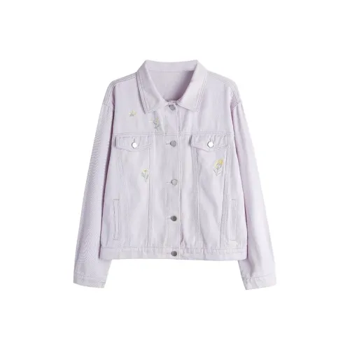 YICHEN Светло-фиолетовый Женское короткое пальто