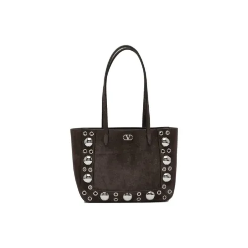 Valentino Замша Плечевая сумка Стандартная Женская Коричневая