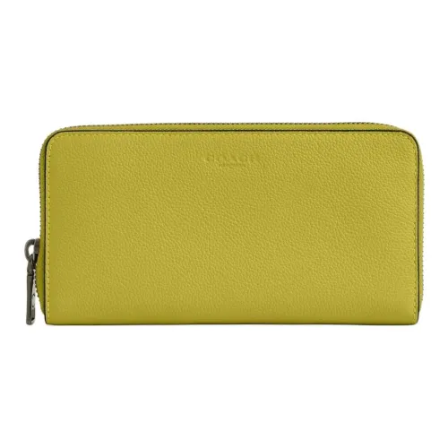 COACH Аккордеонный кошелек Телячья кожа Кошелек Маленький Женский Лаймово-зеленый