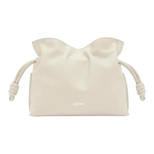 LOEWE Flamenco Коровья кожа Сумка через плечо Мини Женская Цвет морской соли