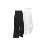 Белый, прямой крой + черный буткат [Mix and Match, 2 шт.]