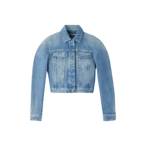 Jacquemus Изогнутая Джинсовая Куртка Джинсовая Куртка Женская