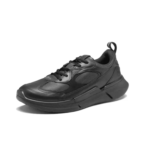 Ecco Walking 2,2 Low Топ Повседневная обувь Мужская Черная 830904