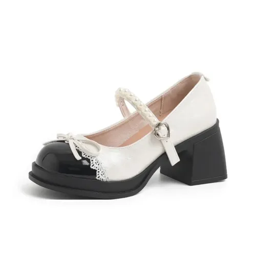 Dawei's House Грубый каблук Туфли Мэри Джейн Женские