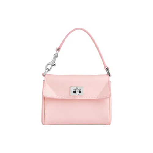 Balenciaga Rodeo Телячья кожа Сумка Мини Женская Розовая