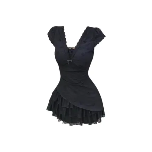 MA JOURNEE Женские Платья с Короткими Рукавами