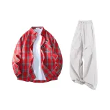 Red+Gray Pants  
Красные+Серые Штаны