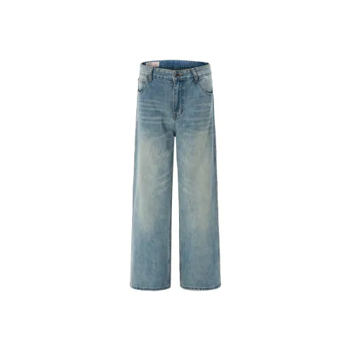 ZAZN Светло-синие унисекс джинсы