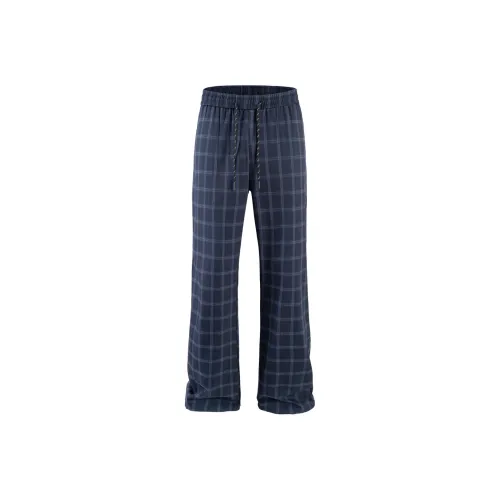 Синий унисекс повседневные брюки