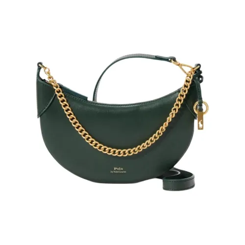 Polo Ralph Lauren Polo ID Кожа Сумка через плечо Стандартная Женская Зеленая