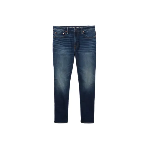 AMERICAN EAGLE Темно-синий Мужские Джинсы