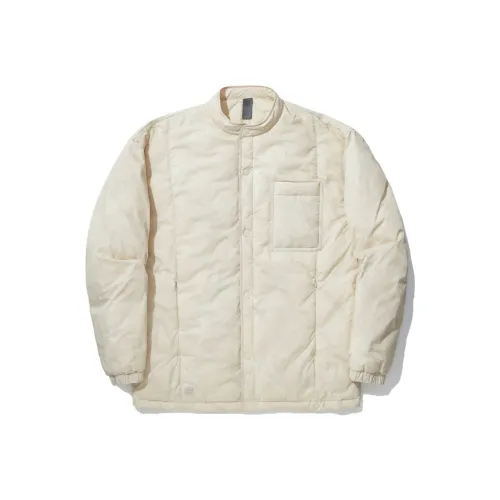 LINING Овсяный серый AYMU313 1100% Полиамид Свободный крой + Свободный крой + Унисекс Пуховики