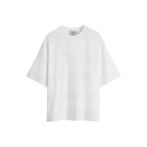 COS Белая Мужская T-Рубашка