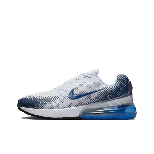Nike Air Max Phoeni Abrasion Resistant Низкий Топ Повседневные Беговые кроссовки Мужские Белые и Синие