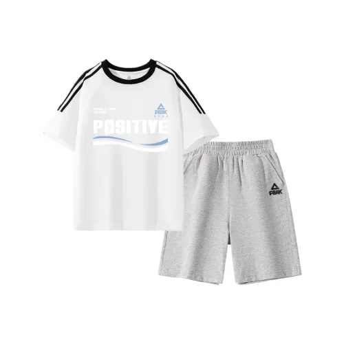 PEAK Белый/PK Синий и белый Полосы Серый/PK Маленький логотип Черный Силикон Kids Повседневная спортивная одежда