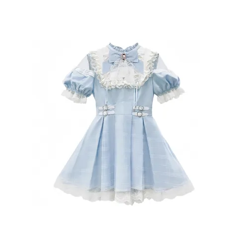 MISTVB Blue Женские Лолита Платья