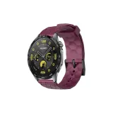 Бордовый Футбол Текстурированный Застежка-липучка Силиконовый Ремешок