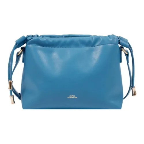A.P.C Ninon ПУ (полиуретан) Сумка через плечо Мини Женская Синяя