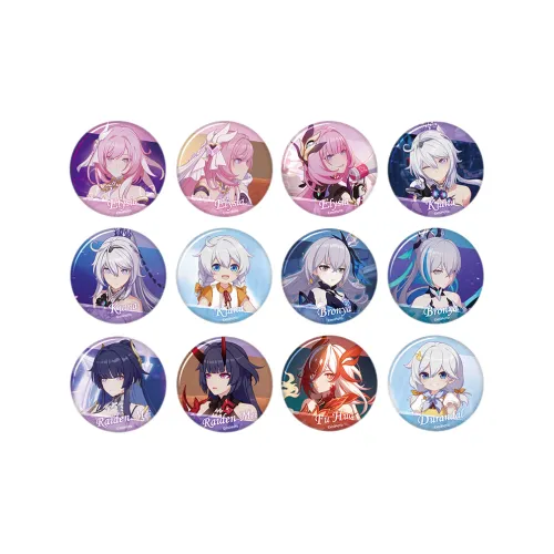 MIHOYO Honkai Impact 3 Персонажи Киан Элизия Броня Мэй Fu HUA Юлан Дейл CG Collection Vol. 6 Значки