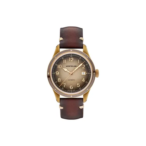 MONTBLANC Автоматический Механический Часы Мужские 1858 Collection 41 мм Кофейного Цвета