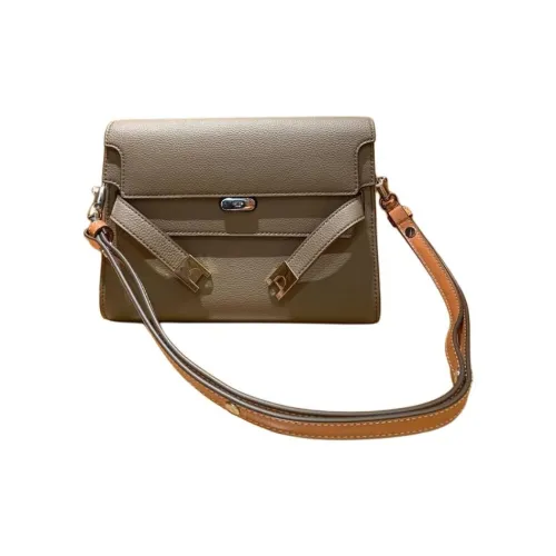 TORY BURCH Lee Radziwill Коровья кожа Сумка через плечо Средняя Женская Дикий гриб