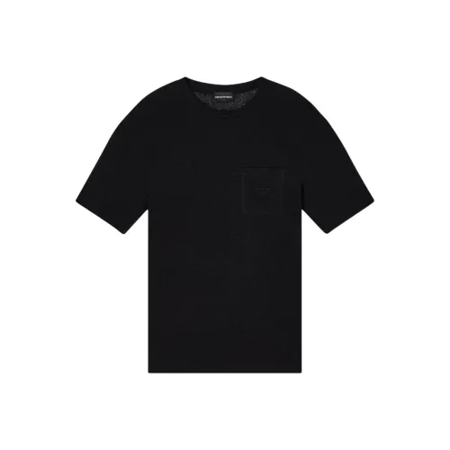 EMPORIO ARMANI Мужские черные футболки