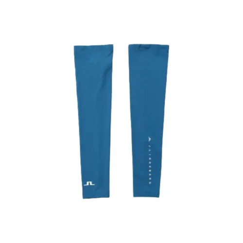 J.Lindeberg Полиэстер Эластан Силиконовые Защита от солнца Нарукавники Унисекс Синий