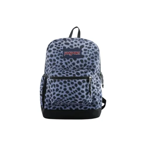 JanSport Travel Спортивный Рюкзак Унисекс Черный Белый Леопардовый Принт