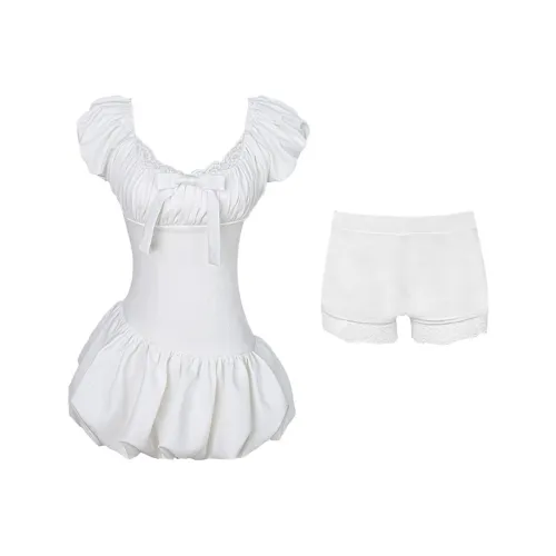 GRAYISMOON Короткое платье с короткими рукавами женское