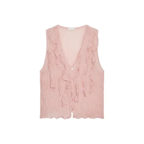 ZARA Розовые Женские Майки