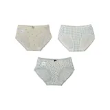 3 шт (Бежевый Медвежонок + Синяя Клетка + Цветочный)