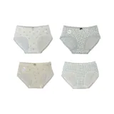 4 шт (Синий Медвежонок + Цветочный + Кофейно-бежевый Медвежонок + Синяя Клетка)