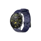 [Темно-синий] Футбол Узор Силиконовый Ремешок с Застежкой