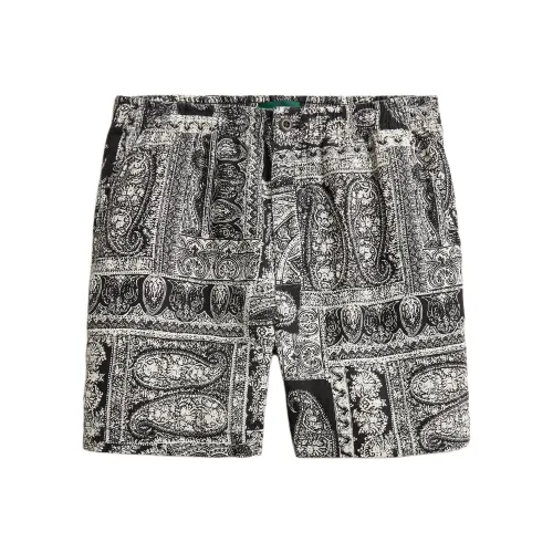 J.Crew Черные/Белые Мужские Повседневные Шорты
