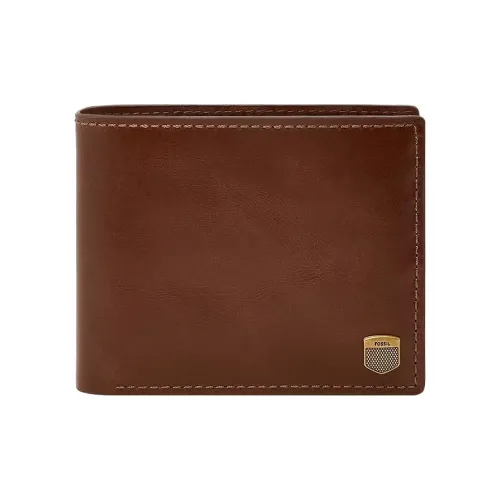 FOSSIL Кожа Кошелек Унисекс Коричневый