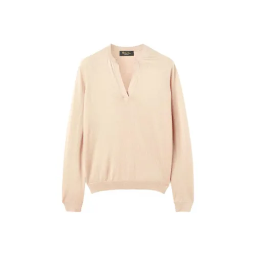 Loro Piana Лотосовый корень Белый Женские кашемировые свитеры