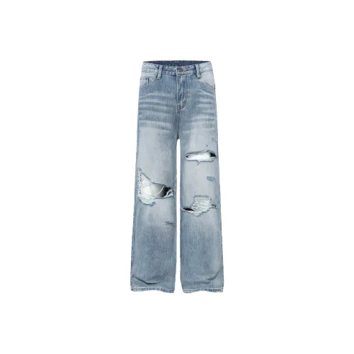 GBXM Белые Унисекс Джинсы