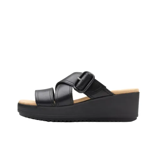 Clarks Слипоны Женские Черные