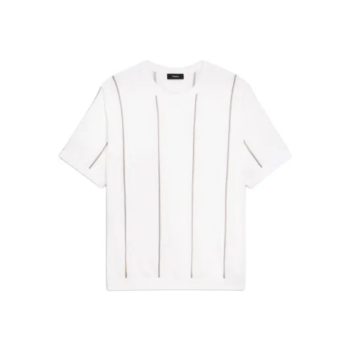 THEORY Mixed White Men's Knitwear THEORY Смешанный Белый Мужской Трикотаж