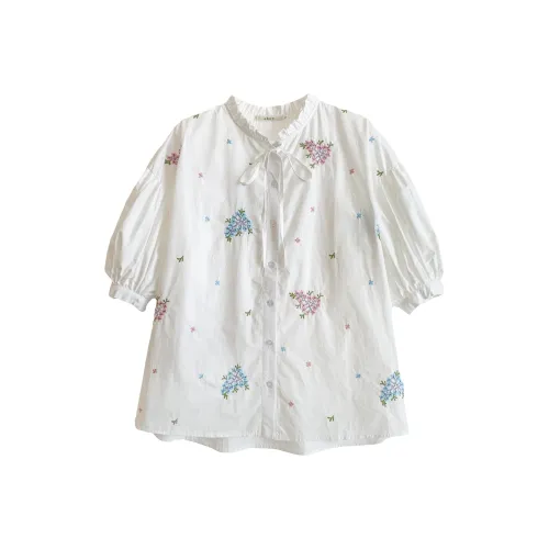 OUBO Белые Женские Рубашки