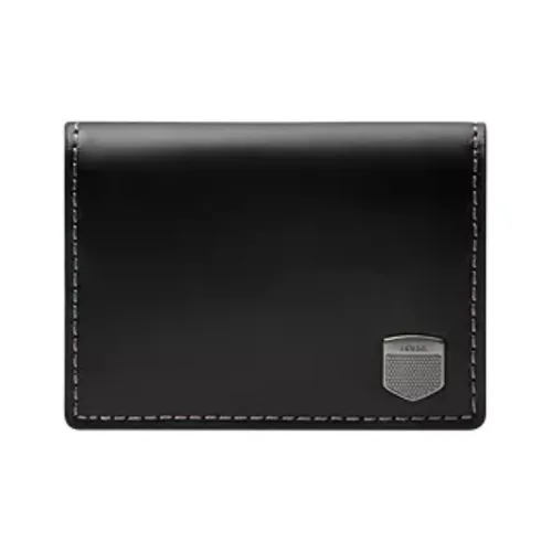 FOSSIL Кожа Картхолдер Унисекс Черный