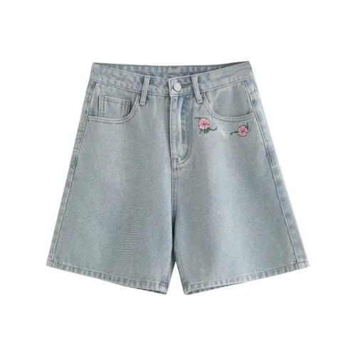 YICHEN Светло-синие Женские Джинсовые Шорты