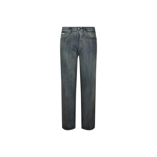 Calvin Klein X86 Джинсовый Синий Серый Мужские Джинсы