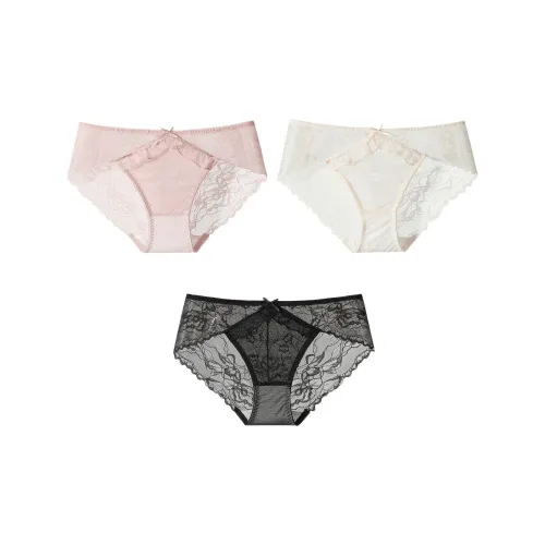 Ordifen Черный, Розовый, Кожа Женские Трусики-бикини