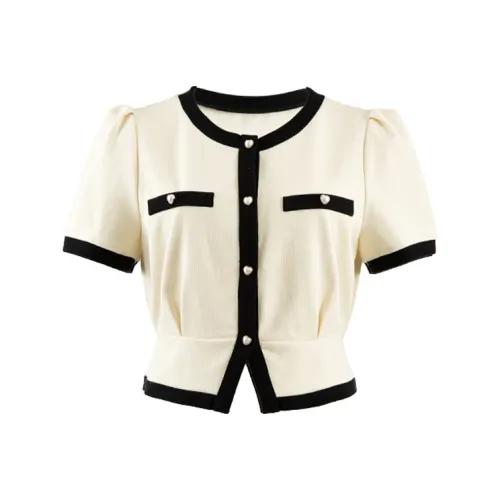 Devanro Рукав буф T Рубашка Женская