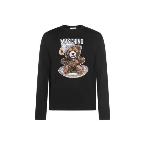 MOSCHINO Мужские черные свитеры