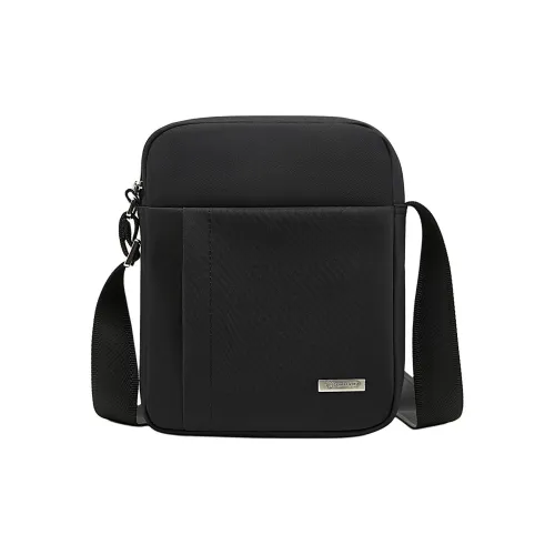 Old Man's Head Ткань Синтетическая Кожа Сумка через плечо Мужская Черная