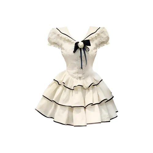 GOSO Короткий рукав платье женское