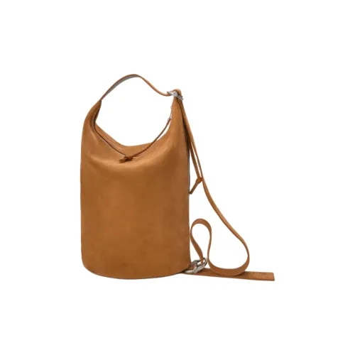 LOEWE Сумка через плечо из телячьей кожи среднего размера мужская табачного цвета